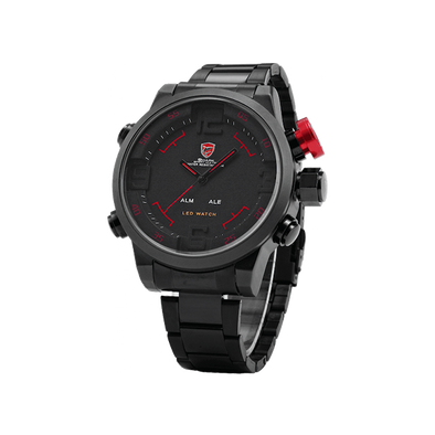 Red Shark Army Sportwatch Fitness Running Scalata Allarme Water Resistant Calendario  Ora legale con zona multipla Schermo digitale e analogico Display Led